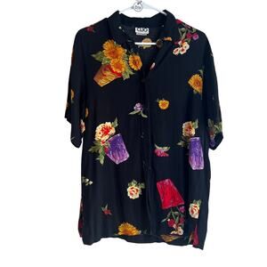 Vintage 90's CLIO Floral Top Size Medium